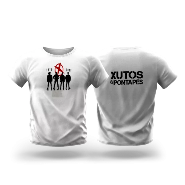 T-Shirt Xutos & Pontapés Tour 2019 — Branca, Foto da Banda