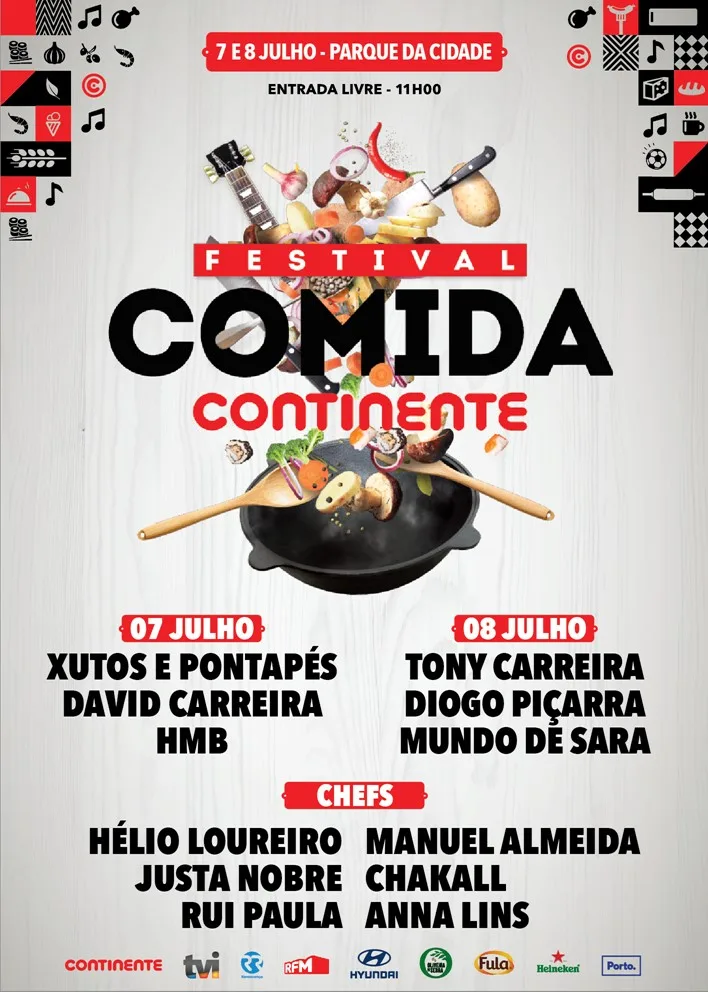 Xutos em Porto no Festival de Comida do Continente