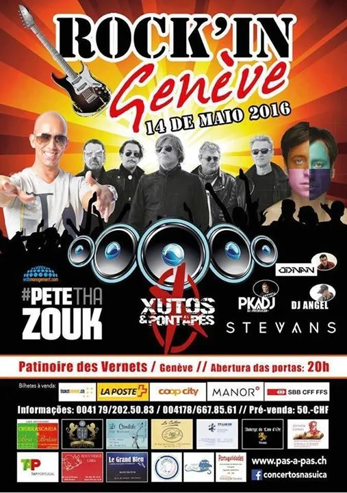 Xutos em Genève na Rock’in Genève