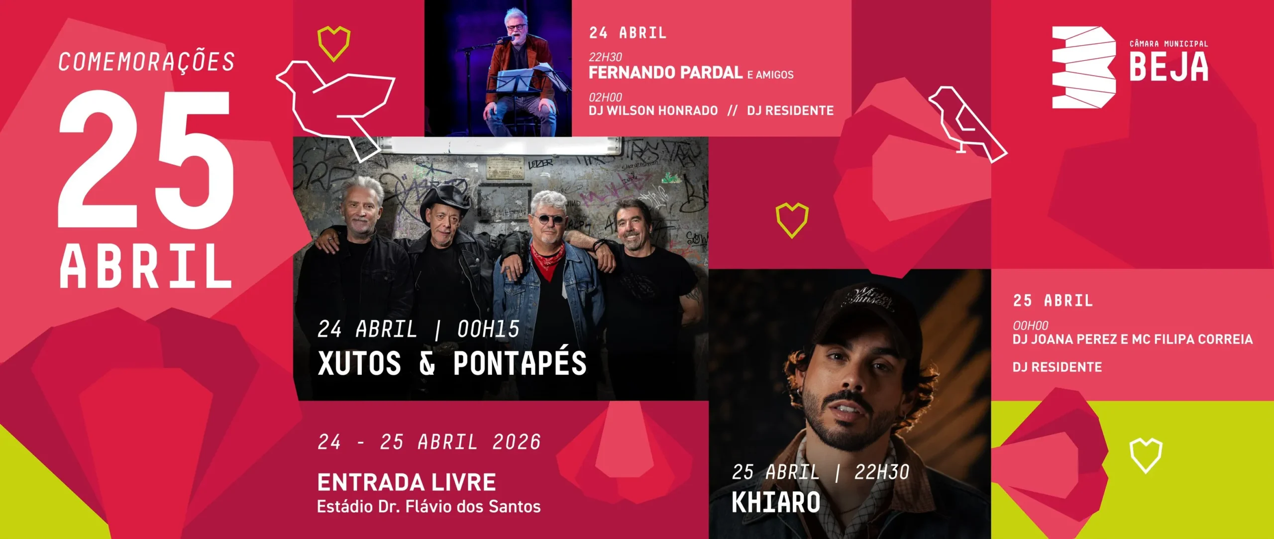 Xutos em Beja na Comemorações do 25 de Abril