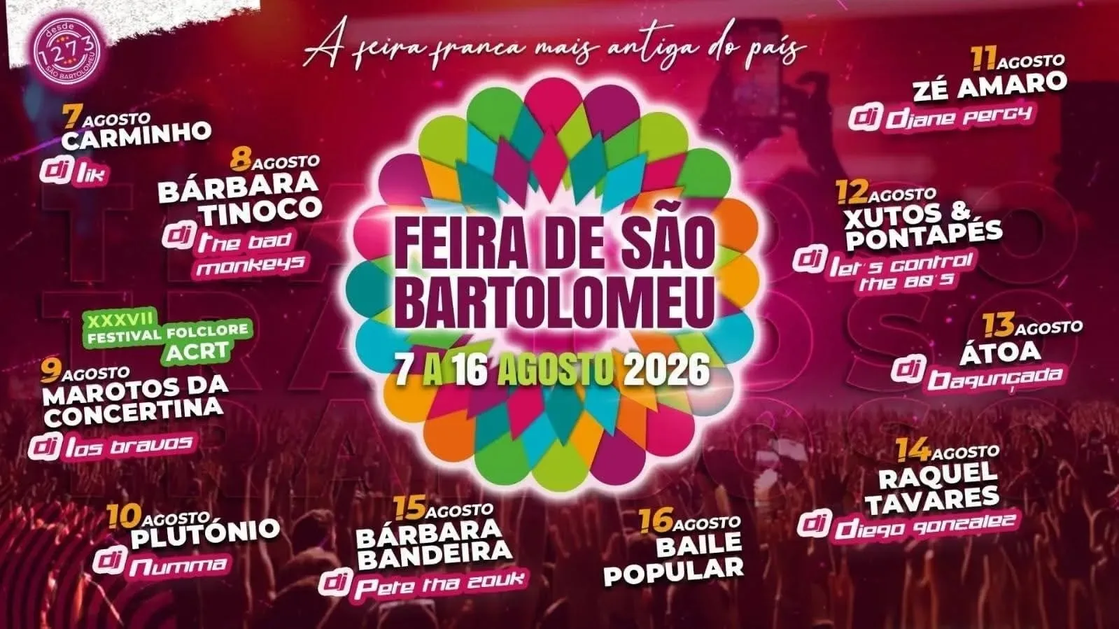 Xutos em Trancoso na Feira de São Bartolomeu